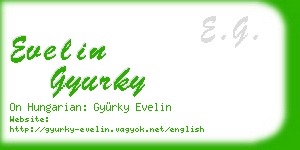 evelin gyurky business card