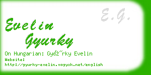evelin gyurky business card